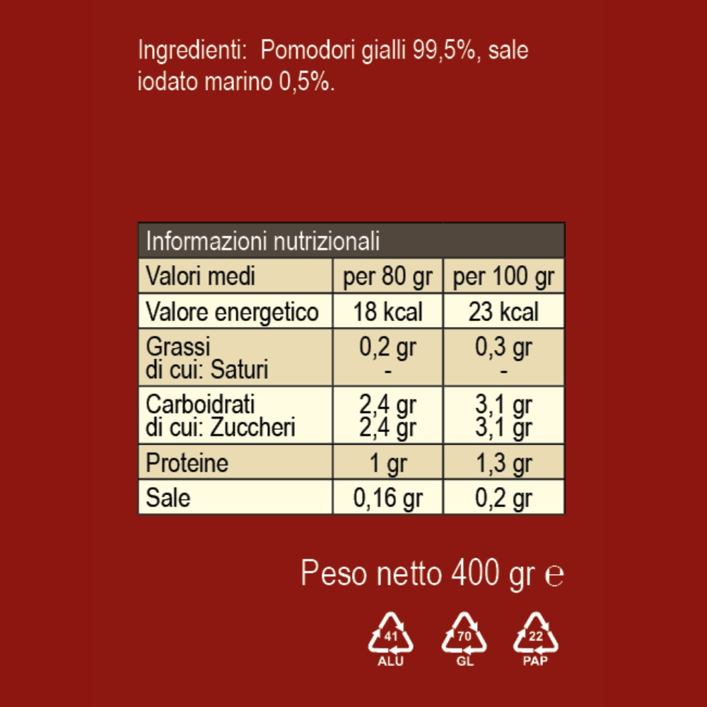 Passata di pomodoro giallo